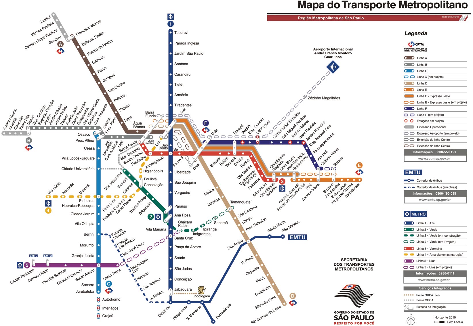 Mapa Do Metro Barra Funda